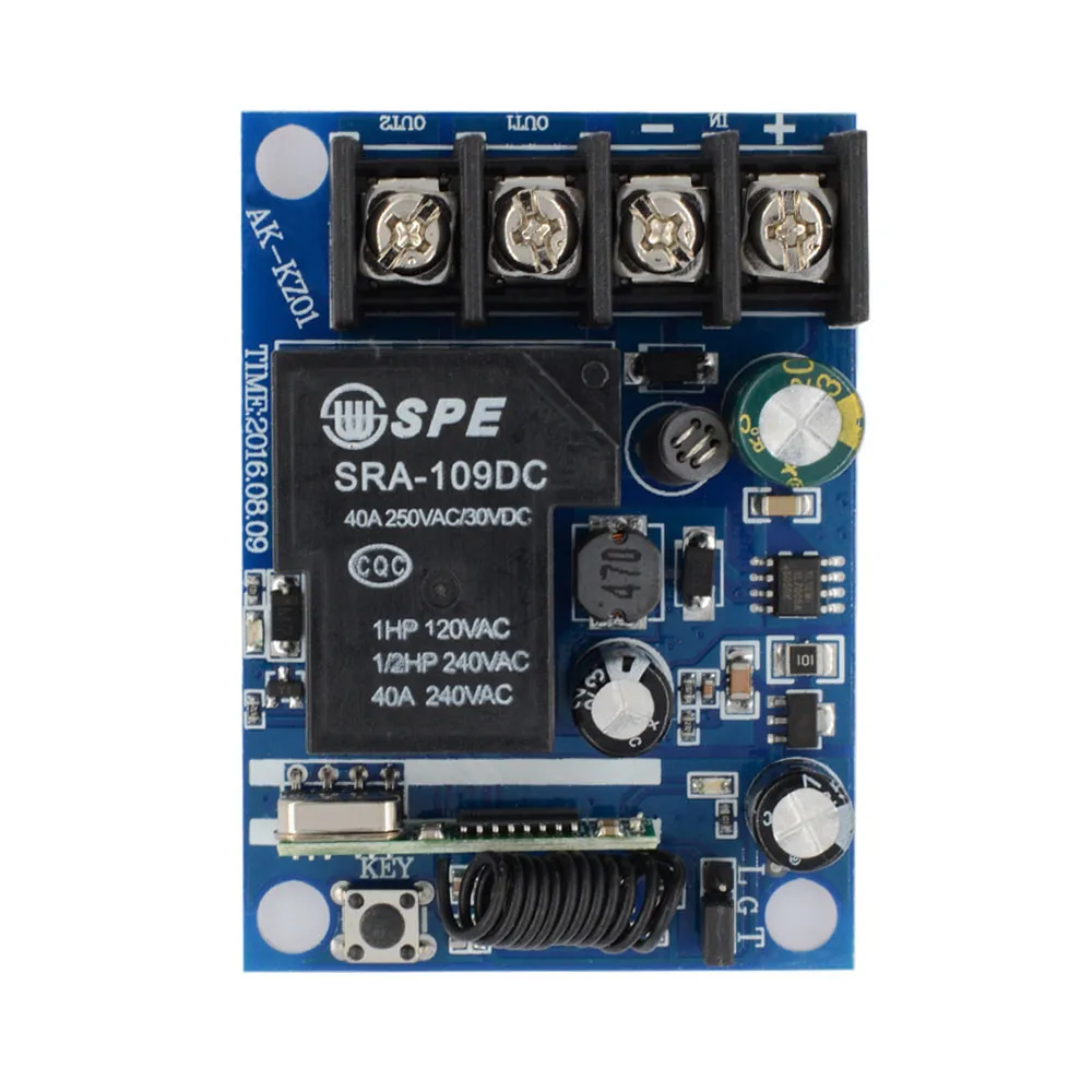12V 24V 36V 48V релейный приемник 40A RF пульт дистанционного управления + настенная