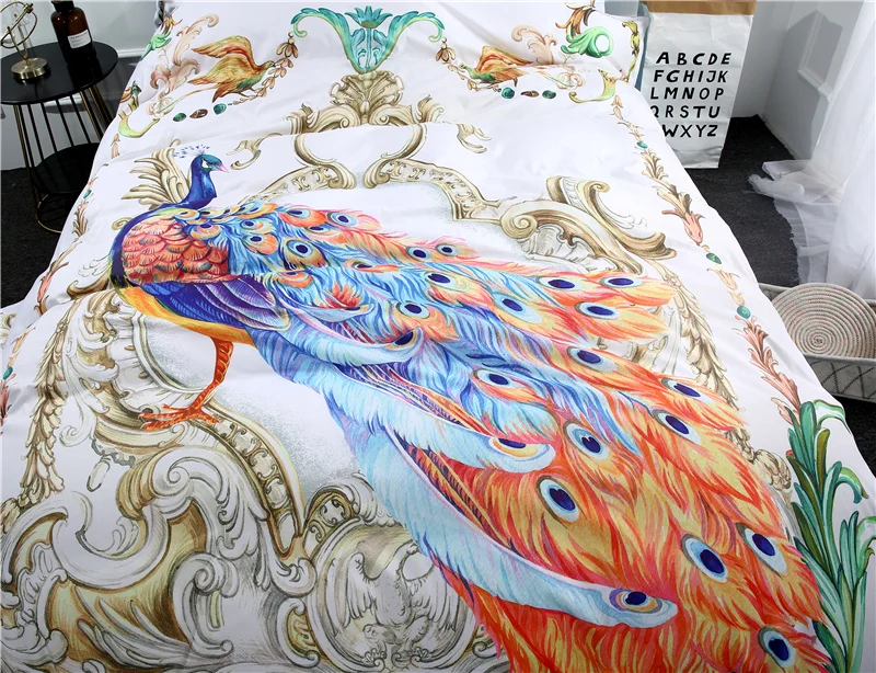 3D Трехмерная цифровая печать красочные феникс постельные принадлежности набор
