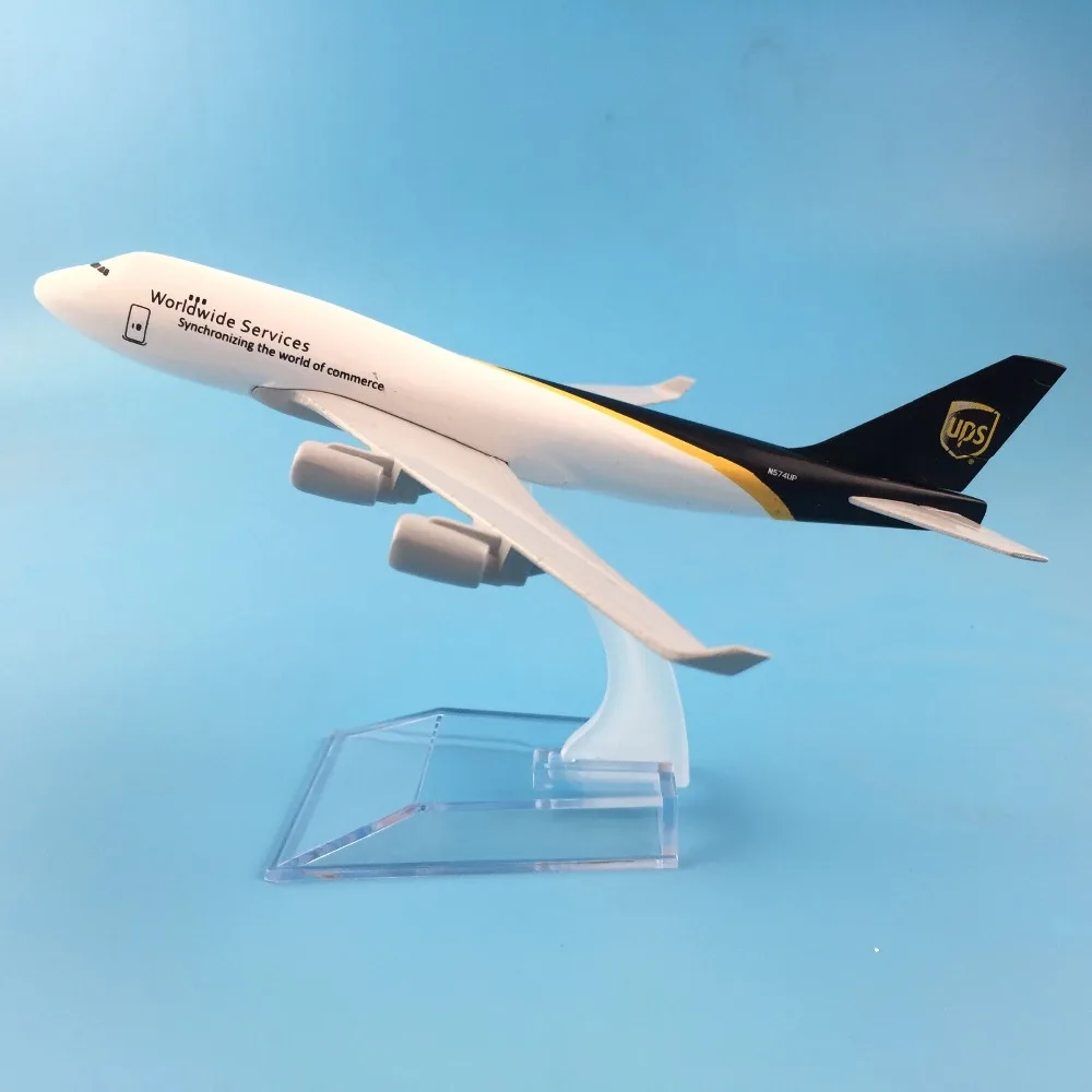 16 см 747 UPS металлический сплав модель самолет игрушечный самолет подарок на день рождения