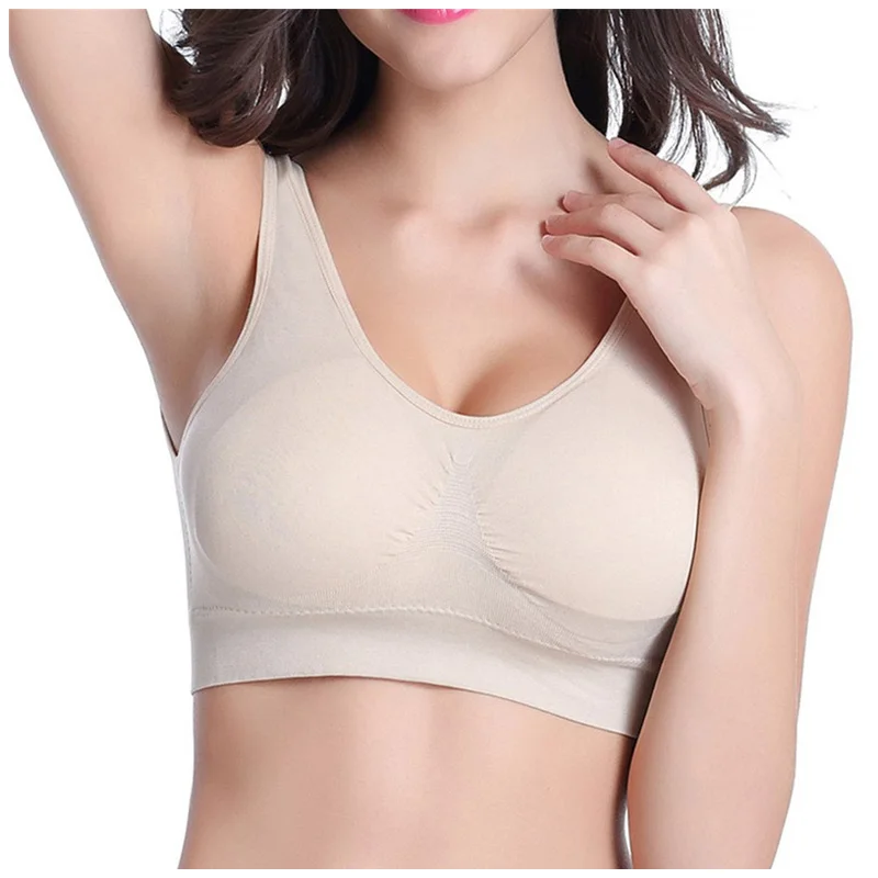WANAYOU Lace Solid Sports Bra,Plus Size XXL XXXL U Back Seamless Sports Bra Top,Padded Wirefree Breathable Yoga Bra for Women