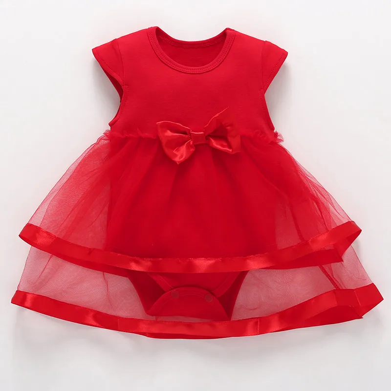 mode 9 red dress Детское платье для крещения г., красное платье для новорожденных девочек Vestidos Bebe, белое платье на крестины для маленьких девочек 3, 6, 9 месяцев - Цвет: mode 9 red dress