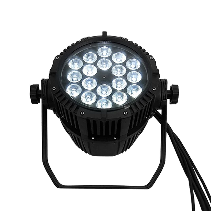 Водонепроницаемый светодиодный Par 18x18 Вт RGBWA+ UV DMX512 сценическое освещение эффект Master-Slave наружные огни IP65 для внутреннего/наружного использования диско DJ