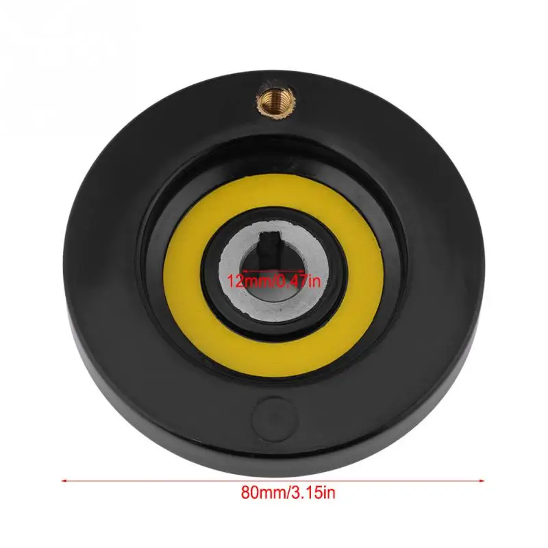 12x80mm Маховик 1 шт. Вращающаяся ручка маховик токарный станок фрезерный станок задний пульсационный маховик с вращающейся ручкой Новинка - Цвет: 12x80mm