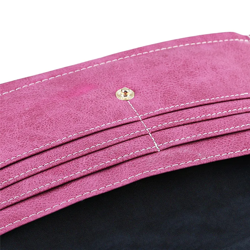 Простой Стиль Однотонная одежда матовый конверт кошелек для Для женщин Сплошной