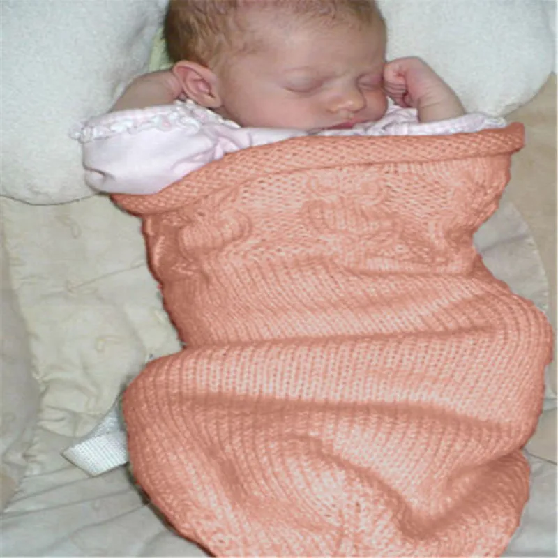 Милый кролик детская коляска Спящая демисезонный плед младенческий вязаный