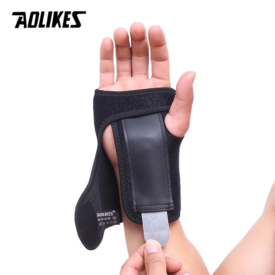 

1PCS AOLIKES Weight Lifting Gym Training Sports Wristbands Wrist Support Straps Wraps Hand Carpal Tunnel Injury Splint