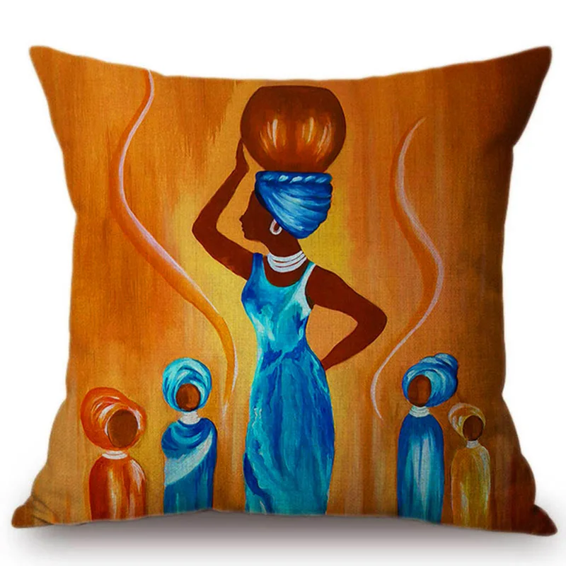 Новинка 2019 искусство африканская картина маслом диванная наволочка для диванной