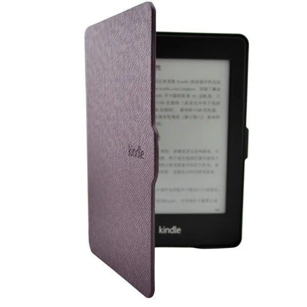 Чехол-книжка из кожи Wake& Sleep чехол для amazon Kindle Paperwhite 1/2/3 Kindle paperwhite 1 paperwhite 2 Paperwhite3 из устройства для чтения электронных книг - Цвет: purple