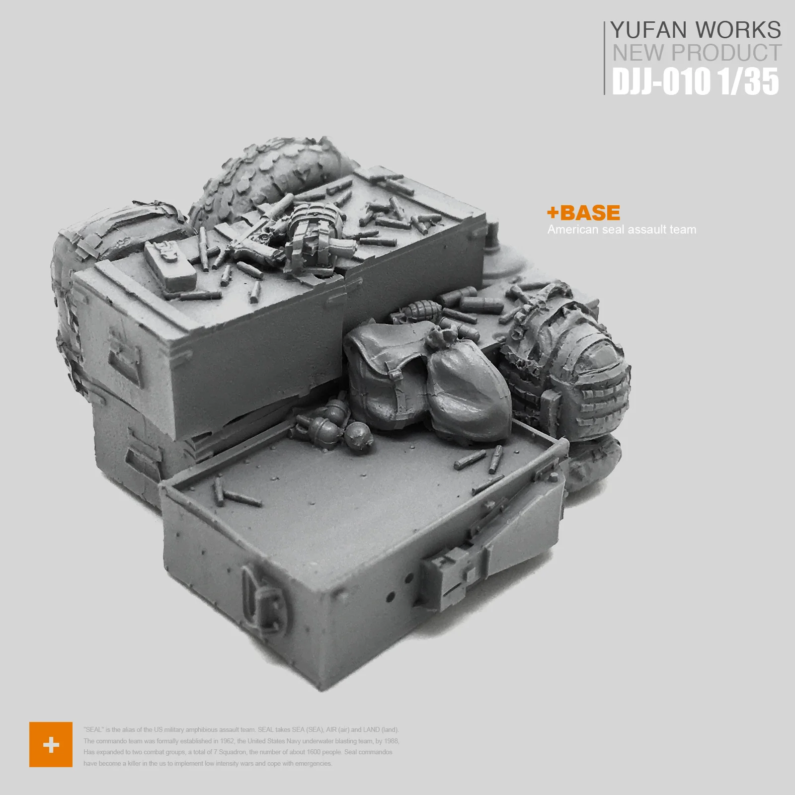 

Модель Yufan 1/35, полимерная платформа, модель солдата
