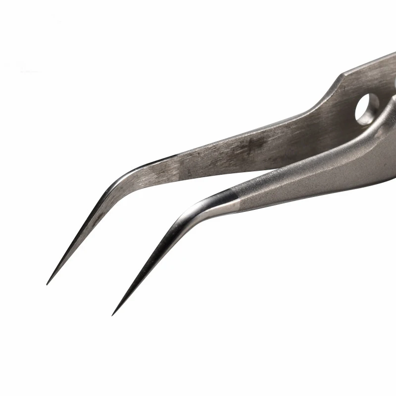 Электронный промышленный пинцет антистатический изогнутый прямой наконечник