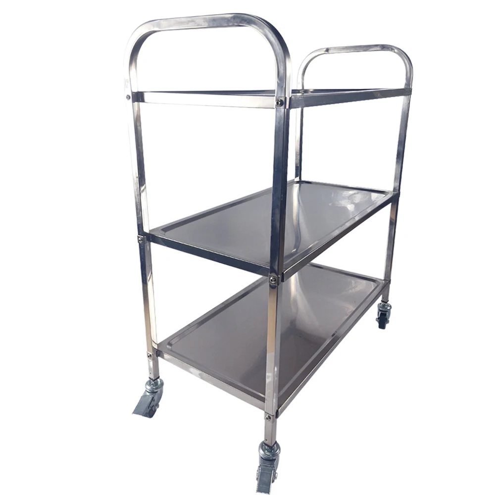 Тележка с подшипником 100 кг из нержавеющей стали колесами ПВХ для общественного