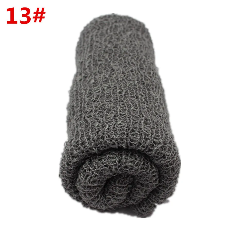 13 35*150cm Stretch Knit Wrap Newborn Photography Props Baby Kids Nubble Rayon Wraps Maternity Scarf Hammock Swaddlings Women Shawl - Цвет: 13