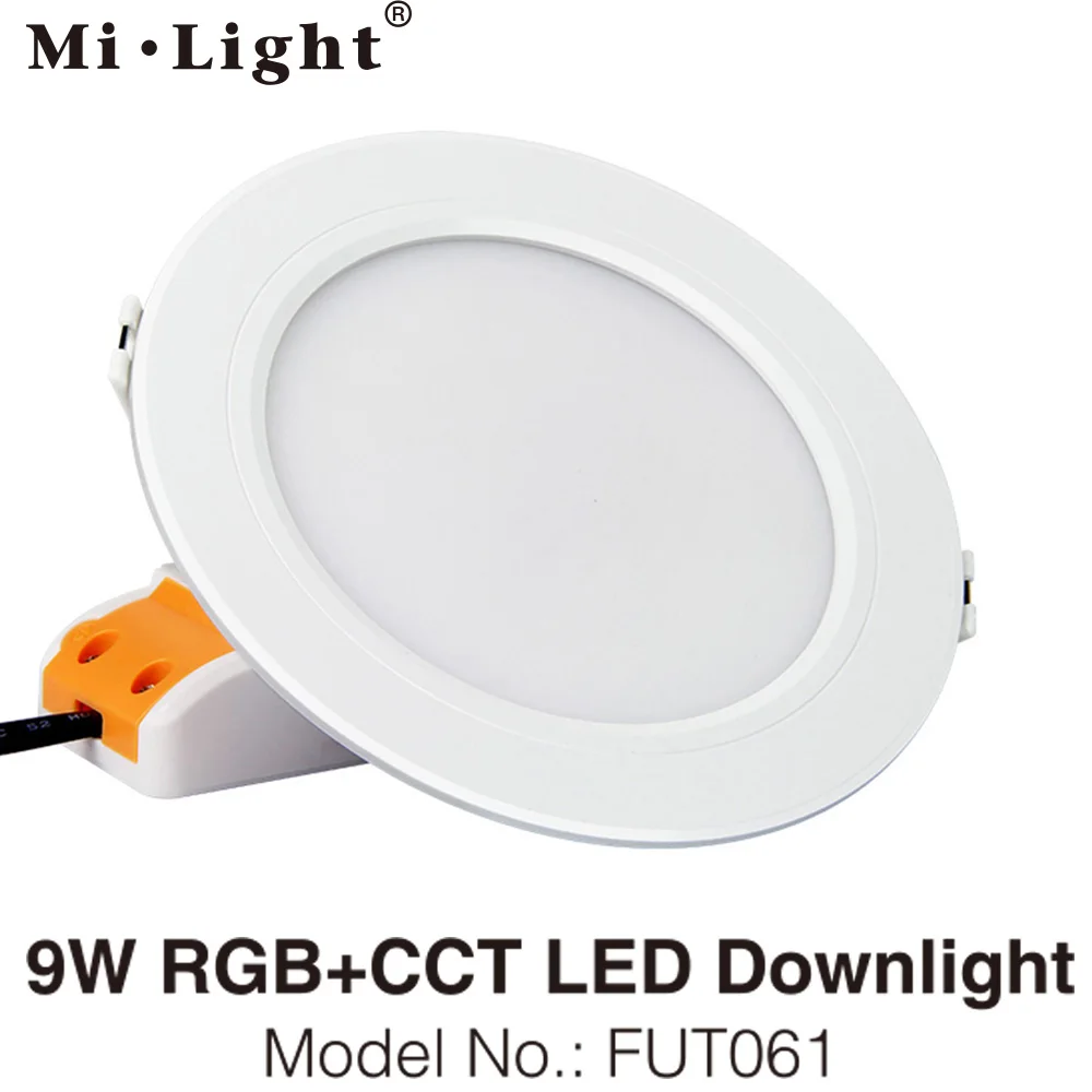 Светодиодный потолочный светильник Milight 6 Вт 9 12 15 18 25 RGB + CCT 110 В 220 переменного тока