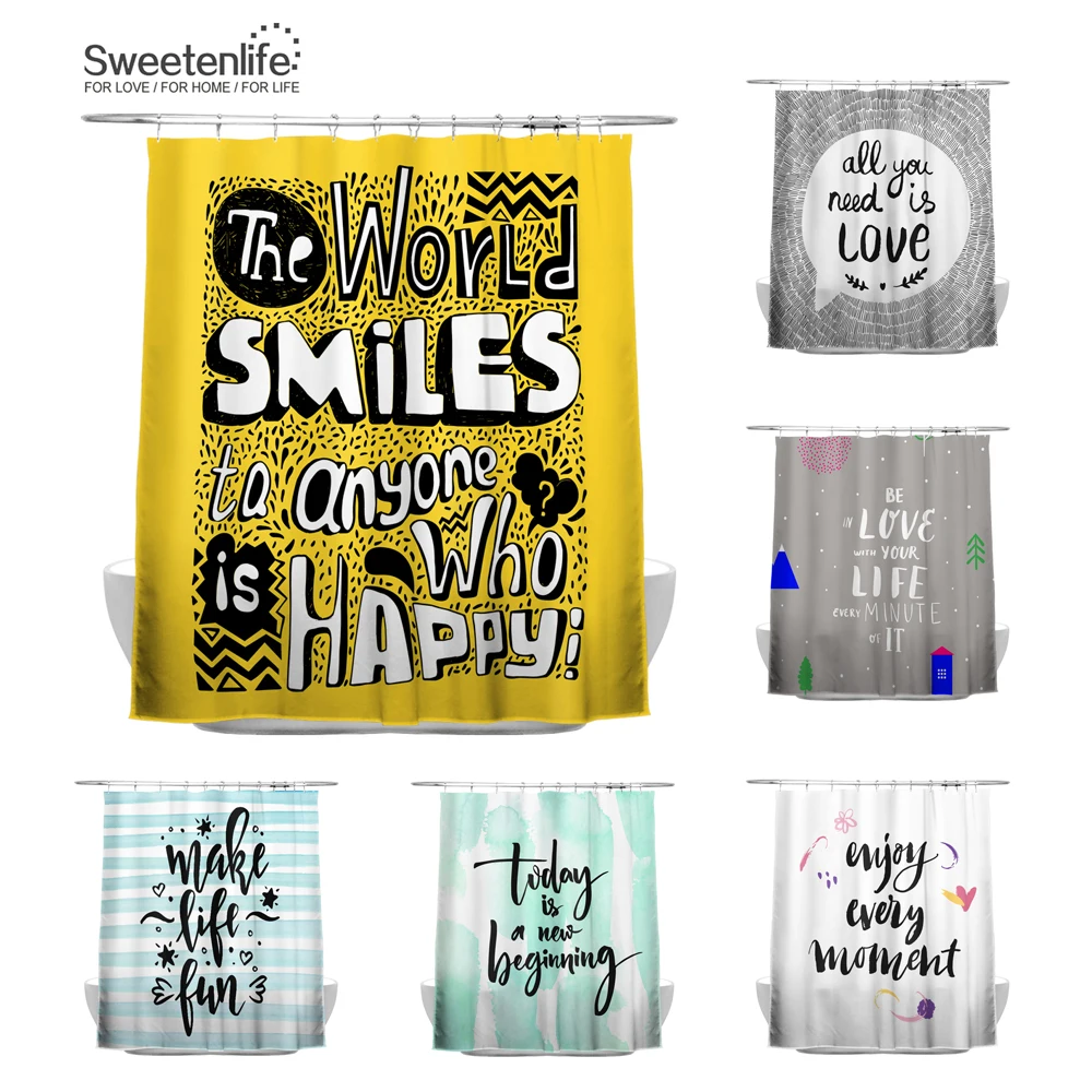 Водонепроницаемая занавеска Sweetenlife для душа 180x200 см|waterproof curtains|quality shower curtainshower