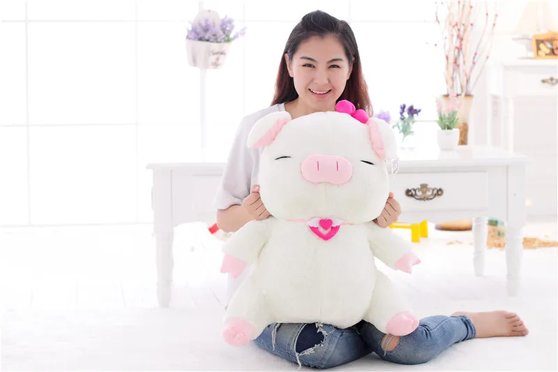 Плюшевая игрушка sanshun свинья среднего размера новая прелестная кукла подарок
