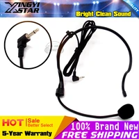 10pcs 3 5mm plug condenser headworn ear hook mic headset microphone headband mikrofon for speech wireless bodypack transmitter