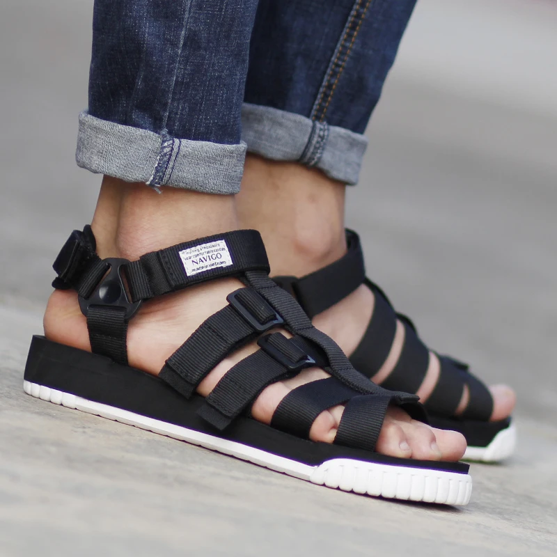 Сандалии на плоской подошве для мужчин и женщин повседневные Простые пляжные