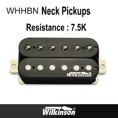 WHHBN Neck Black Гитарные звукосниматели, оригинальные звукосниматели Wilkinson Alnico V Humbucker, звукосниматели с одной катушкой, металлические звукосниматели rock, сделанные в Корее - Цвет: WHHBN Neck Black
