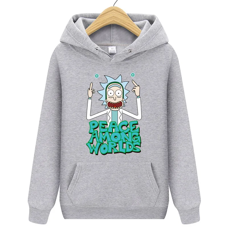 Рик Morty аниме печати Для мужчин толстовки 2018 Новый Повседневное Толстовка и Морти