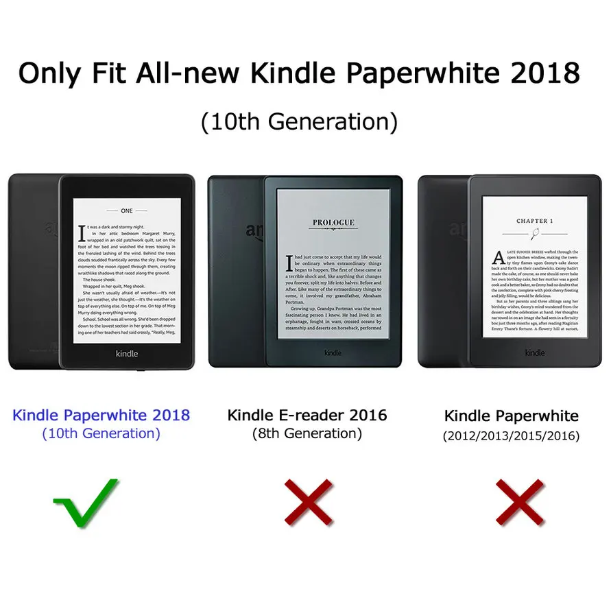 Для Amazon Kindle Paperwhite 4 (подходит только для 10 го поколения 2018 выпуск) чехол E Reader