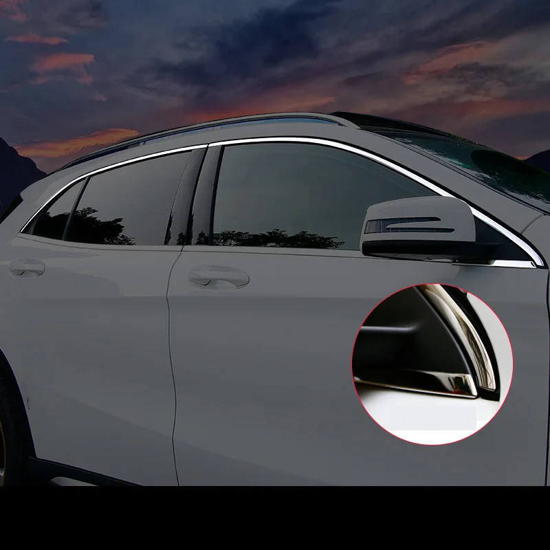 Lsrtw2017 304 Автомобильная оконная накладка из нержавеющей стали для mercedes benz GLA220 GLA200