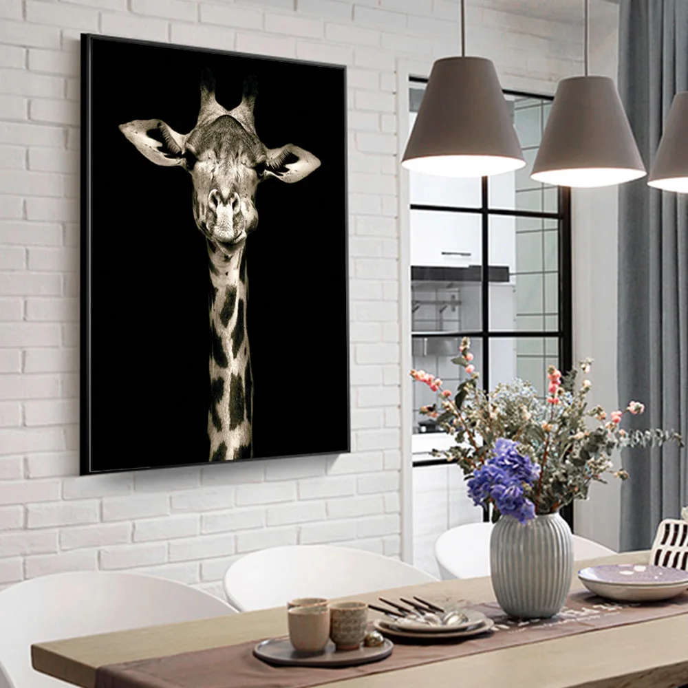Animals Canvas Paintings On The Wall Posters And Prints Giraffe Pop Art Decorative For Living Room Cuadros | Дом и сад
