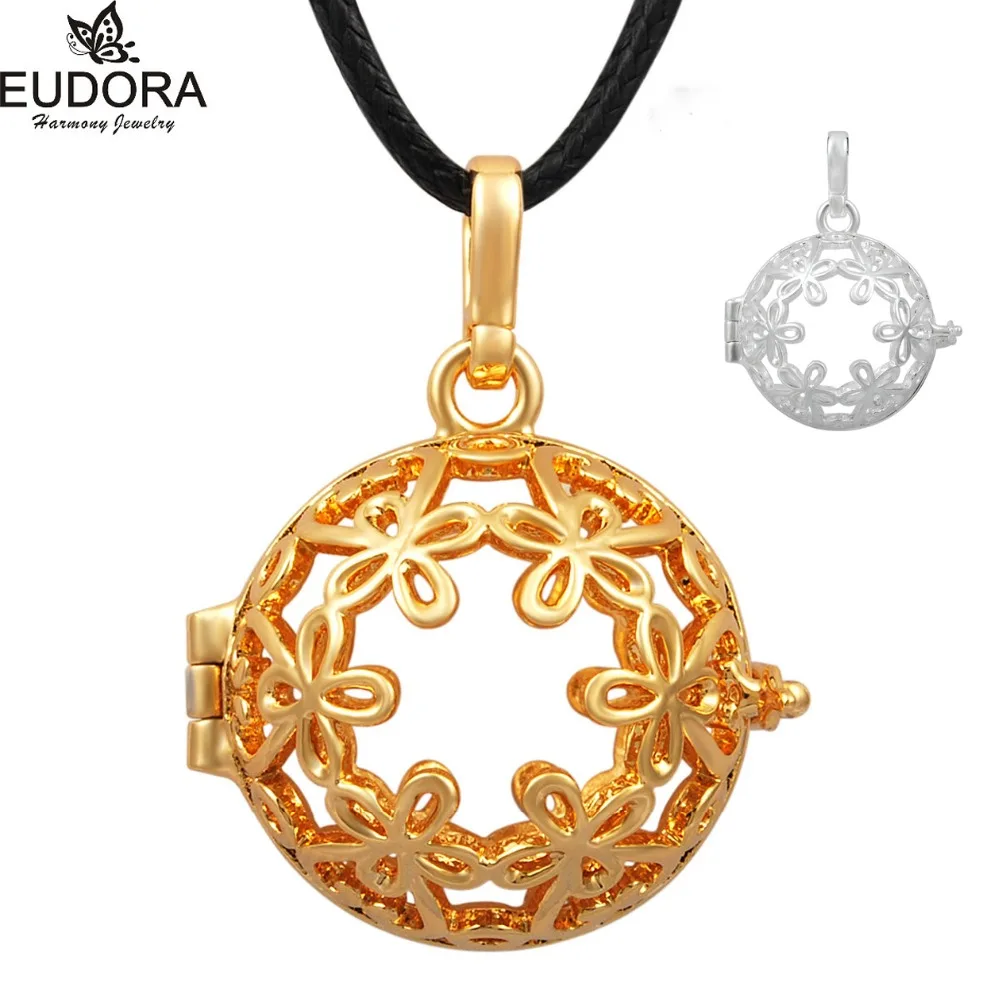 Медальон Eudora BH155 колье с кулоном в виде клетки гармония бола кулон медный цветок