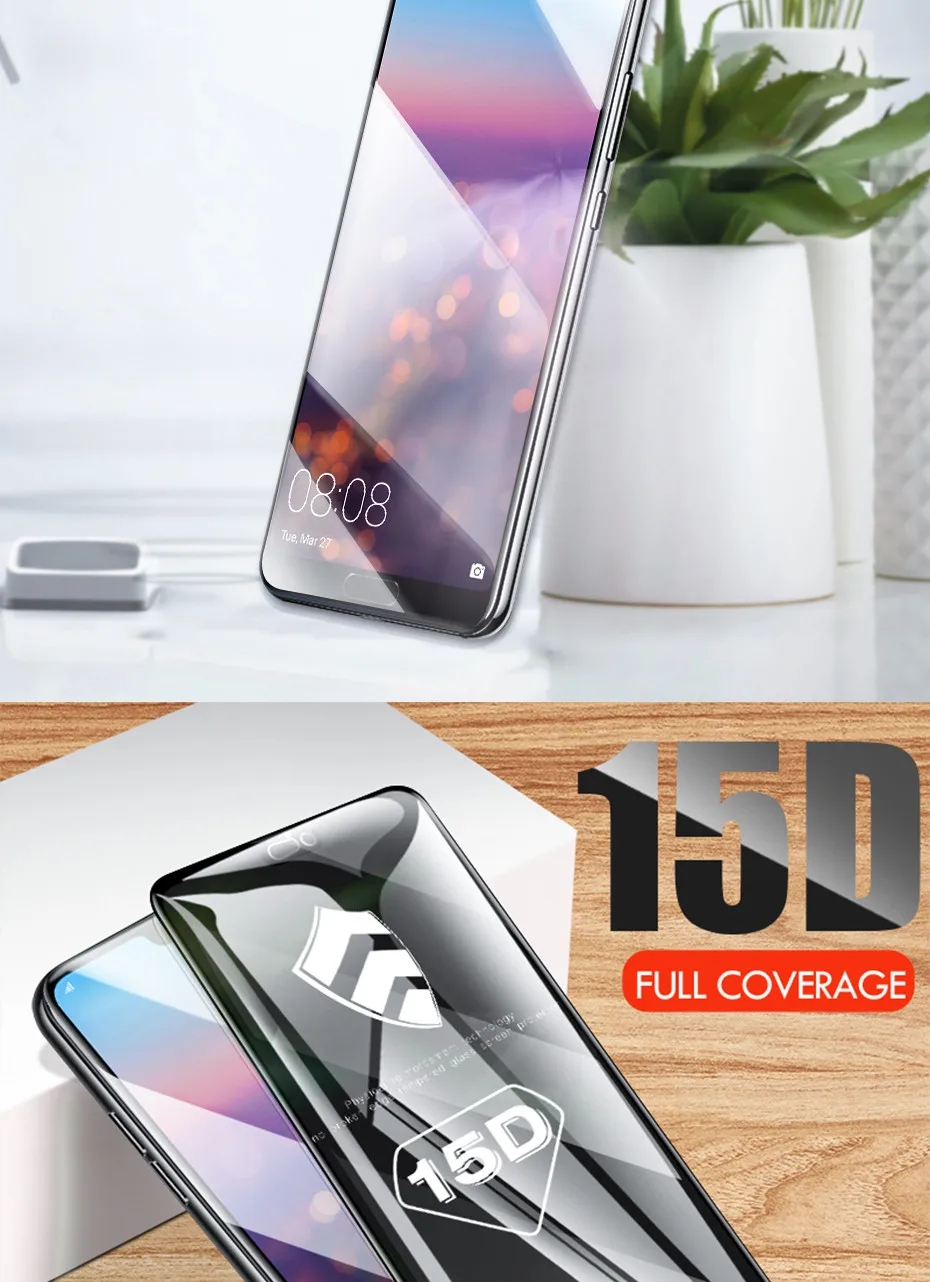 ZNP 15D Защитное стекло для huawei P30 P20 Pro на mate 20 10 Lite закаленное защитное стекло для Honor 10 9 Lite p30 стеклянная пленка