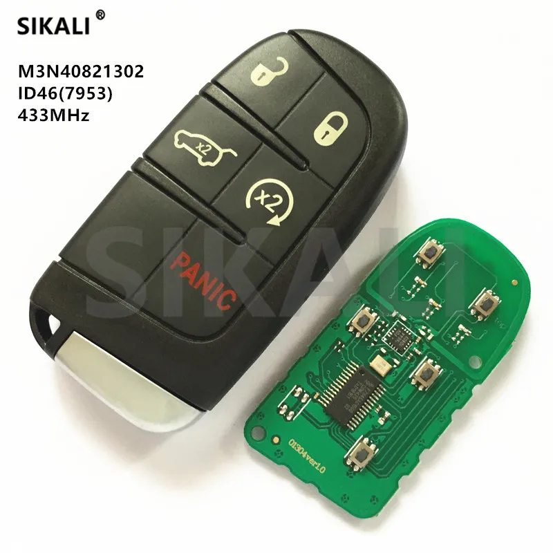 SIKALI Smart Remote ключ для DODGE/Chrysler/JEEP комфорт-доступ Keyless-go близость FCC ID M3N-40821302 модель M3N40821302
