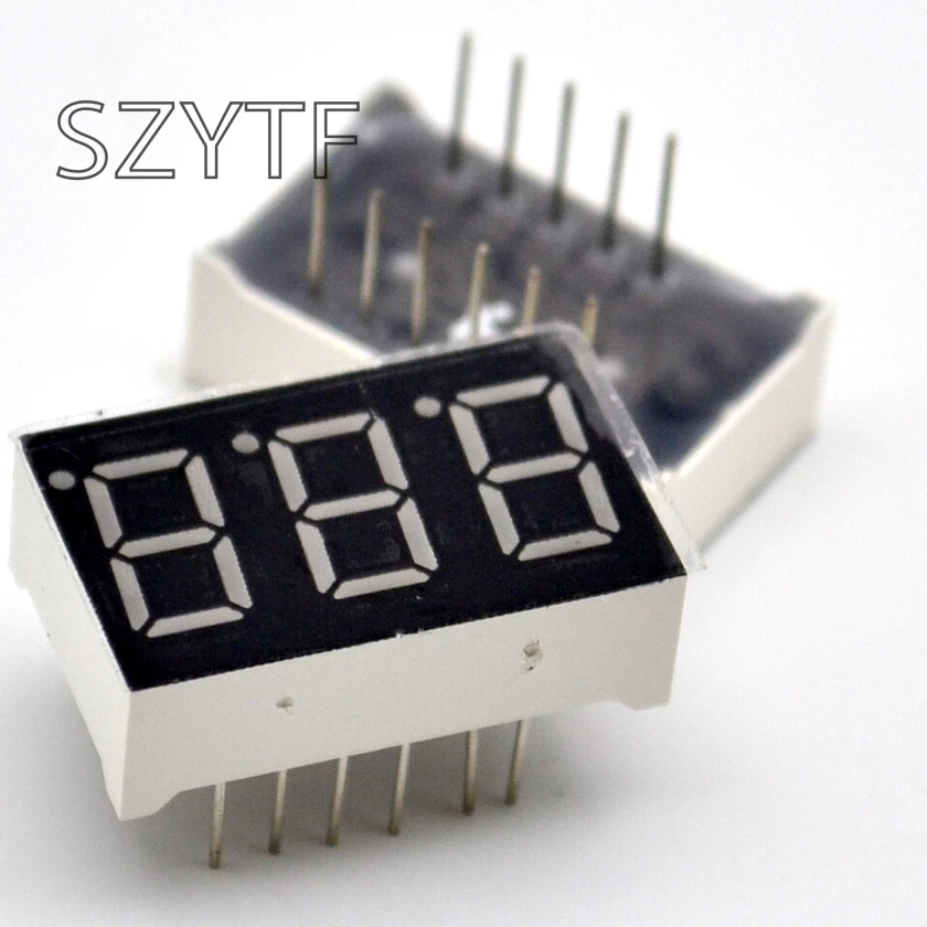 10 шт. 3bit общий катод цифровой трубки 0 36 &quot0.36in. Красный светодиодный значный 7