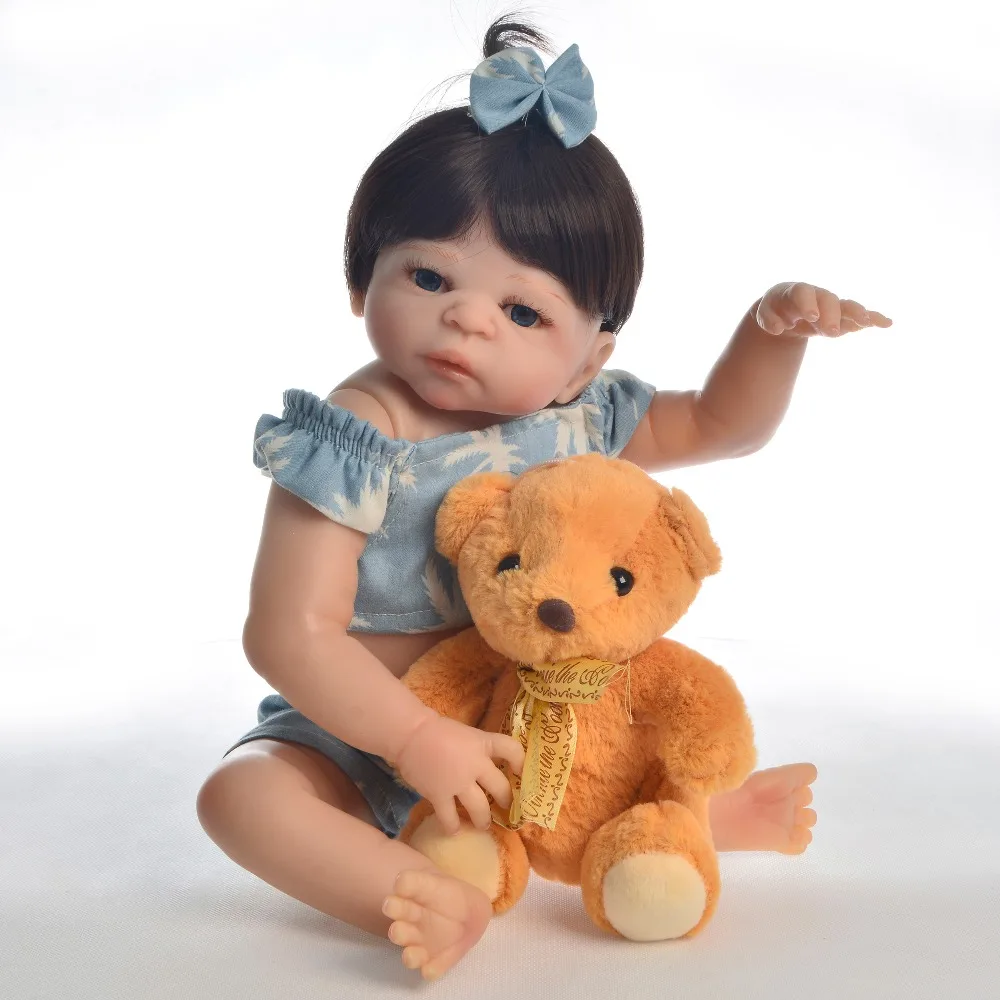 KEIUMI Прекрасный специальный Reborn Baby Doll Toys Реалистичная полная силиконовая