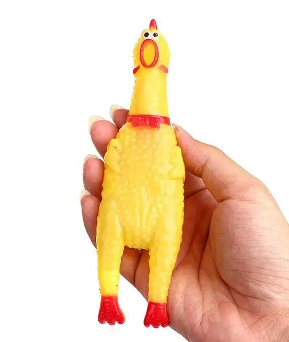 Chicken Милые игрушки для собак, плюшевый писк, большая игрушка для домашних животных, плюшевый енот/Волк/Кролик для собак, кошек, жевательный пискливый щенок, игрушка для тренировок/сна - Цвет: Chicken