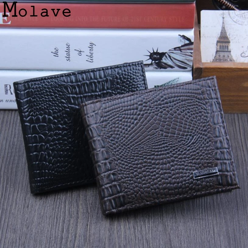 Мода 2017 г. горячие мужчины складной деловой кожаный бумажник ID Держатели для