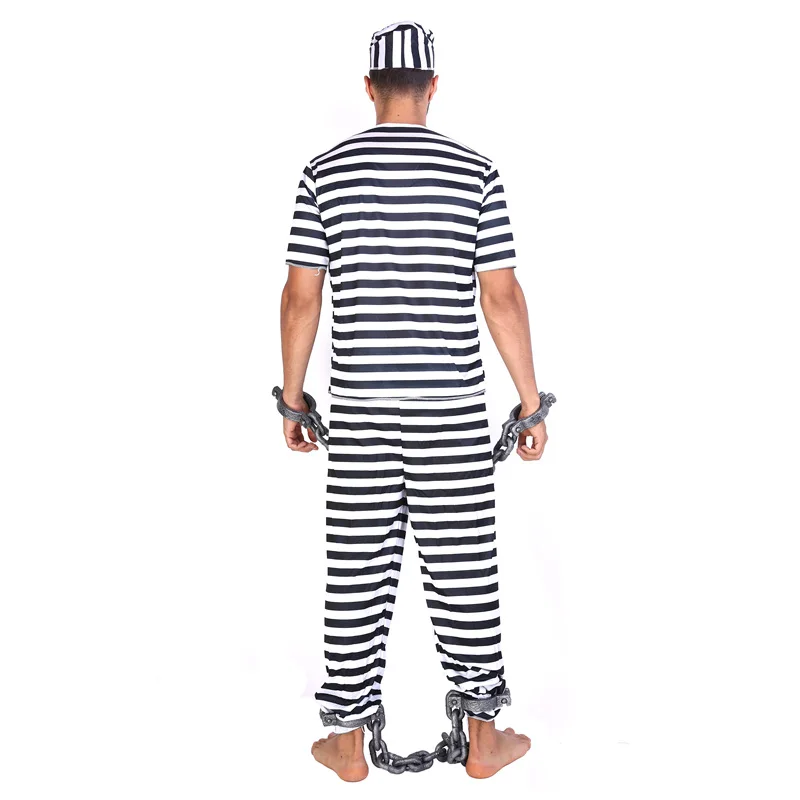 Хэллоуин узник Для мужчин праздника костюмы для взрослых человек Косплэй