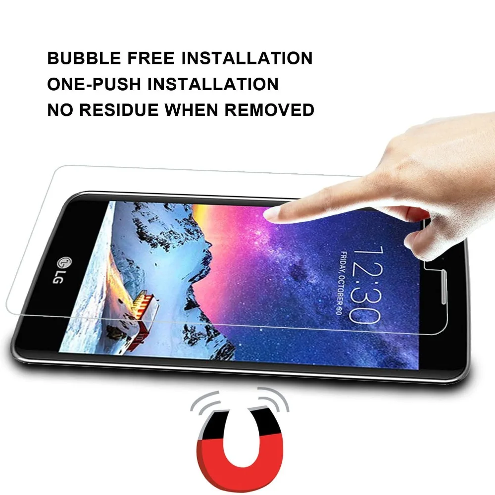 Защитная пленка для экрана LG Aristo 2 X210/Tribute Dynasty/Rebel 3 LTE закаленное стекло против