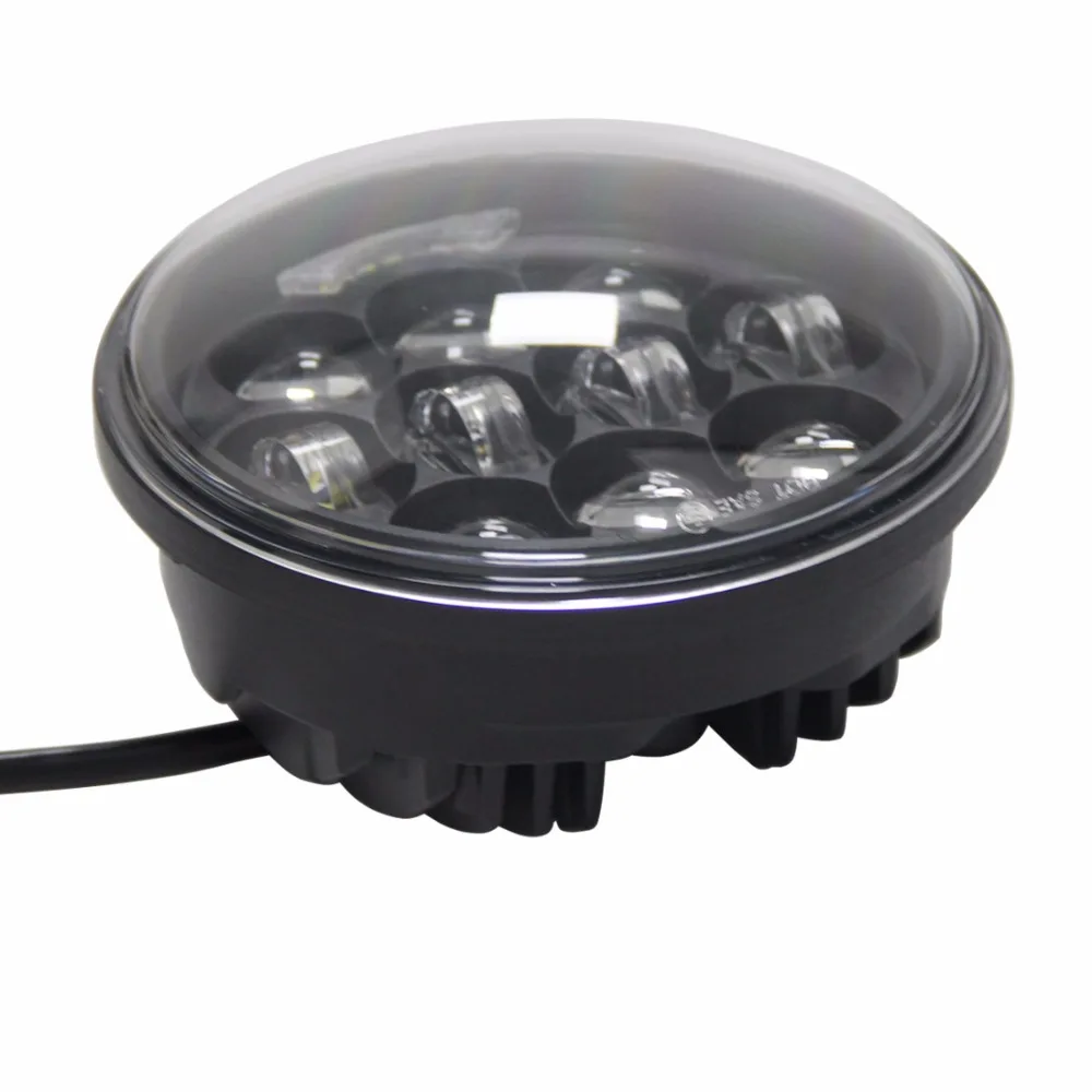 Комплект черных ярких светодиодсветодиодный фар 80 Вт 5 75 дюйма H4 дневные ходовые