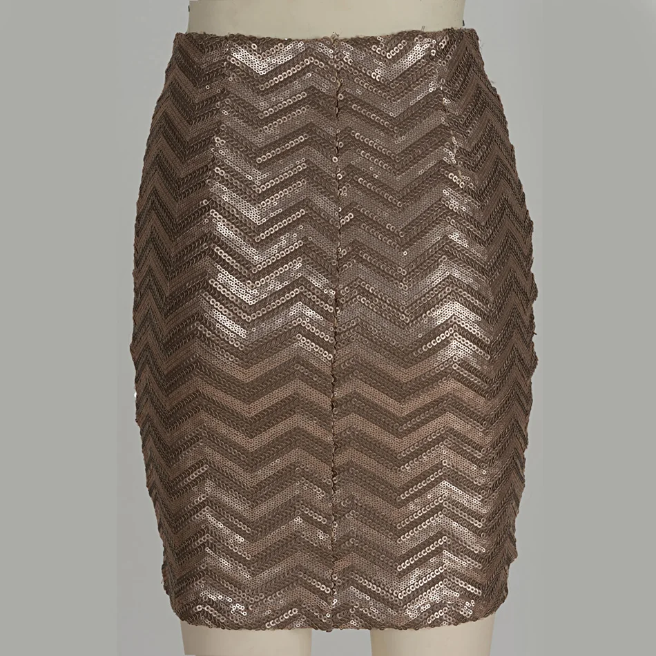 2017 новые модные женские черные юбки-карандаш с блестками | Женская одежда