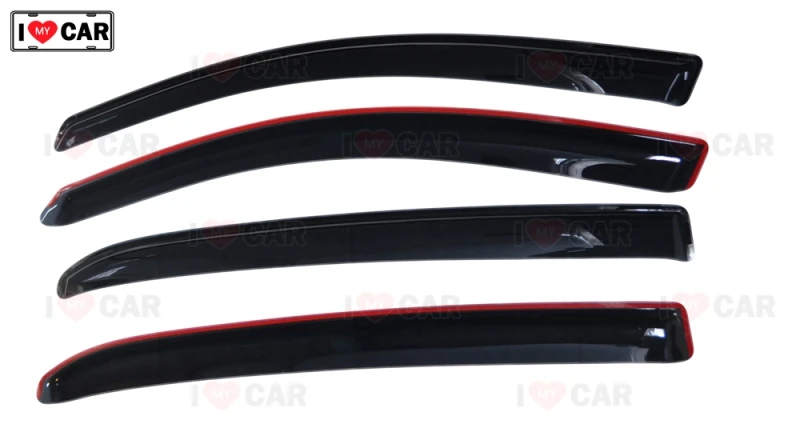 Дефлектор окон автомобиля для Kia Rio X-Line 2017-хэтчбек ветрозащитный козырек от