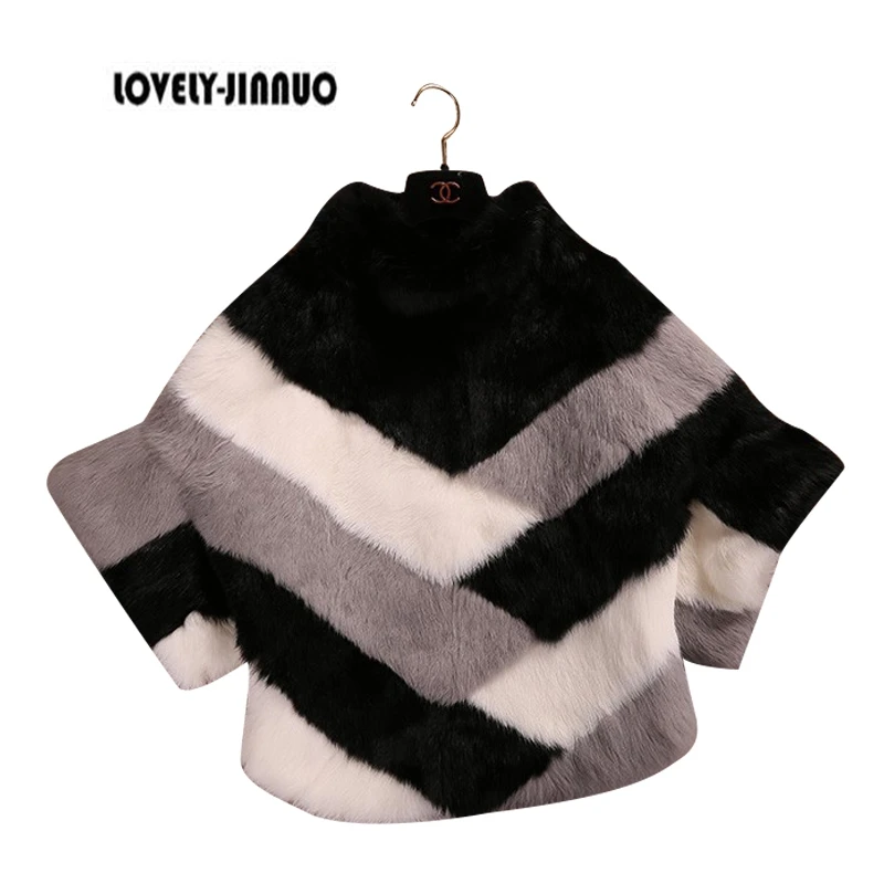 2018 New Autumn And Winter Real Rex Rabbit Fur Coat Jacket Short Slim Female Leather Cuff Routine COAT Free Shipping JN427 | Женская
