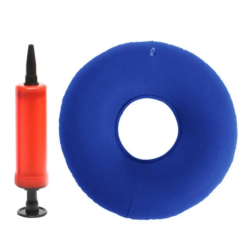 Надувное виниловое КОЛЬЦО круглая подушка для сиденья медицинская геморройная Подушка без пончика резиновая надувная подушка для сиденья 34*12 см#125 - Цвет: Тёмно-синий