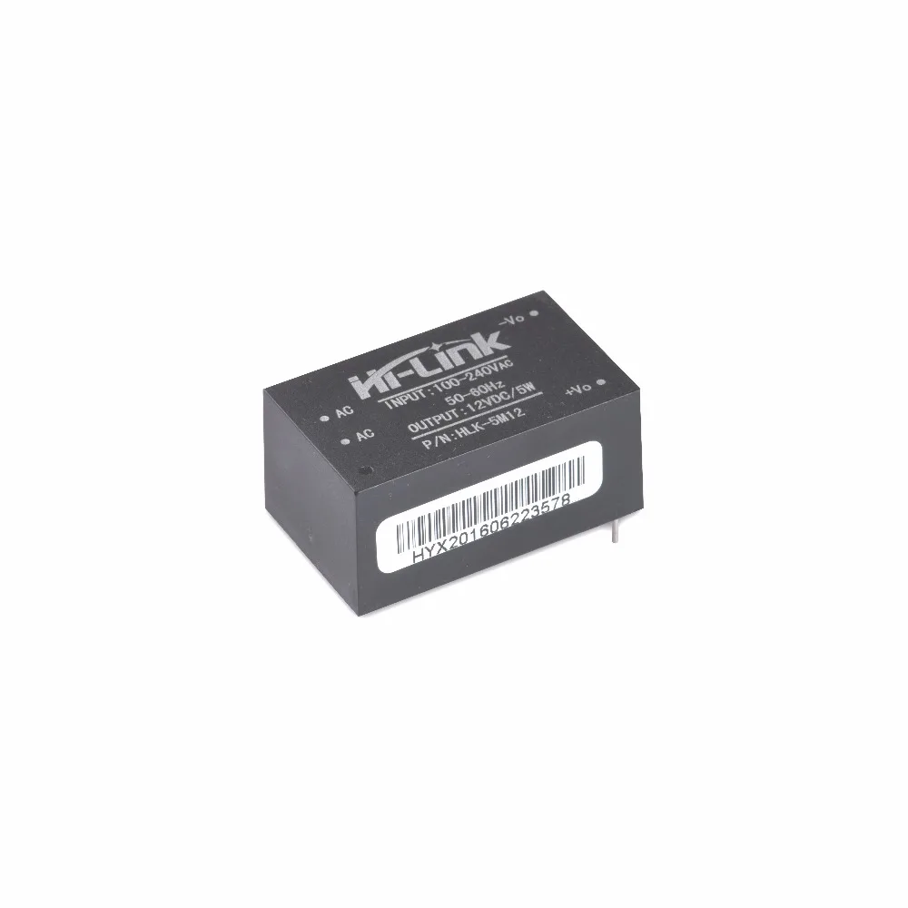 15pcs/lot JINYUSHI for Hi-link AC-DC HLK-5M12 power module 220V to 12V 1A5W switching power supply 100% New&Original