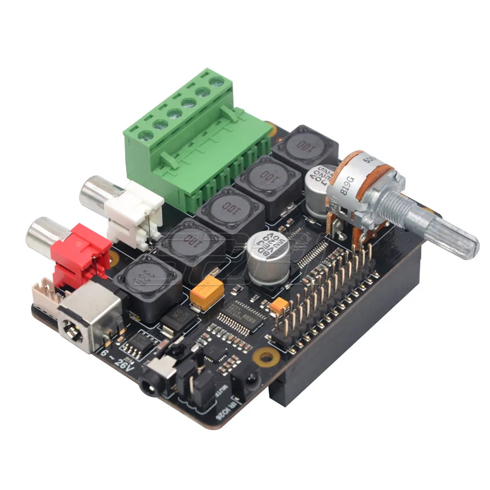 52Pi Новинка! X400 V3.0 DAC + AMP Плата расширения с Full HD аудио/дополнительный