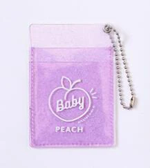 Purple Bentoy Женский ПВХ держатель для карт корейский твердый милый чехол для ID карты мини-автобус кредитный банк держатель для карт milkjoy Набор для автобусной карты Прямая поставка - Цвет: Purple