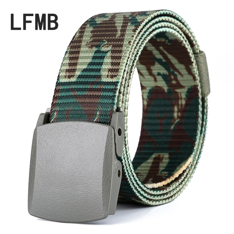 LFMB Мода Военный камуфляж пояса мужской металл Бесплатная Открытый