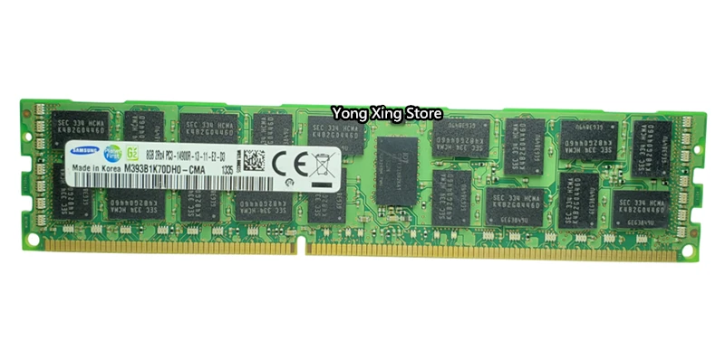Серверная память Samsung DDR3, 8 ГБ, 16 ГБ, 1866 МГц, ECC REG, DDR3, PC3-14900R, зарегистрированная Память DIMM RAM 14900, 8G, 2RX4, X58, X79