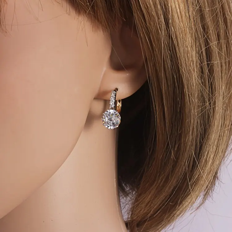 2 пар/лот золотые серьги кольца CC для женщин женская бижутерия индийские