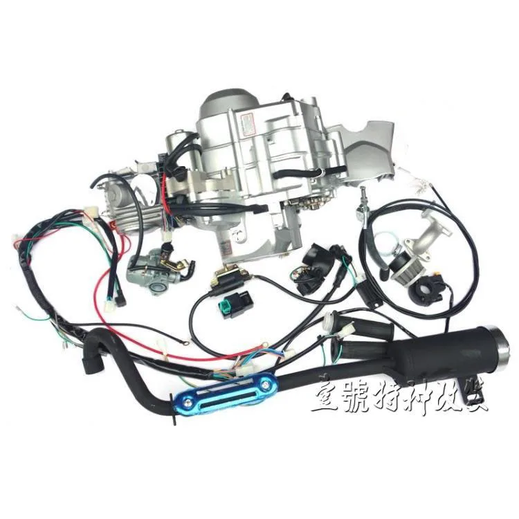 Картинг три колеса детская коляска ATV UTV воздушный фильтр 110CC 3+ 1 Шестерня заднего хода для мотоцикла Двигатель с выхлопом