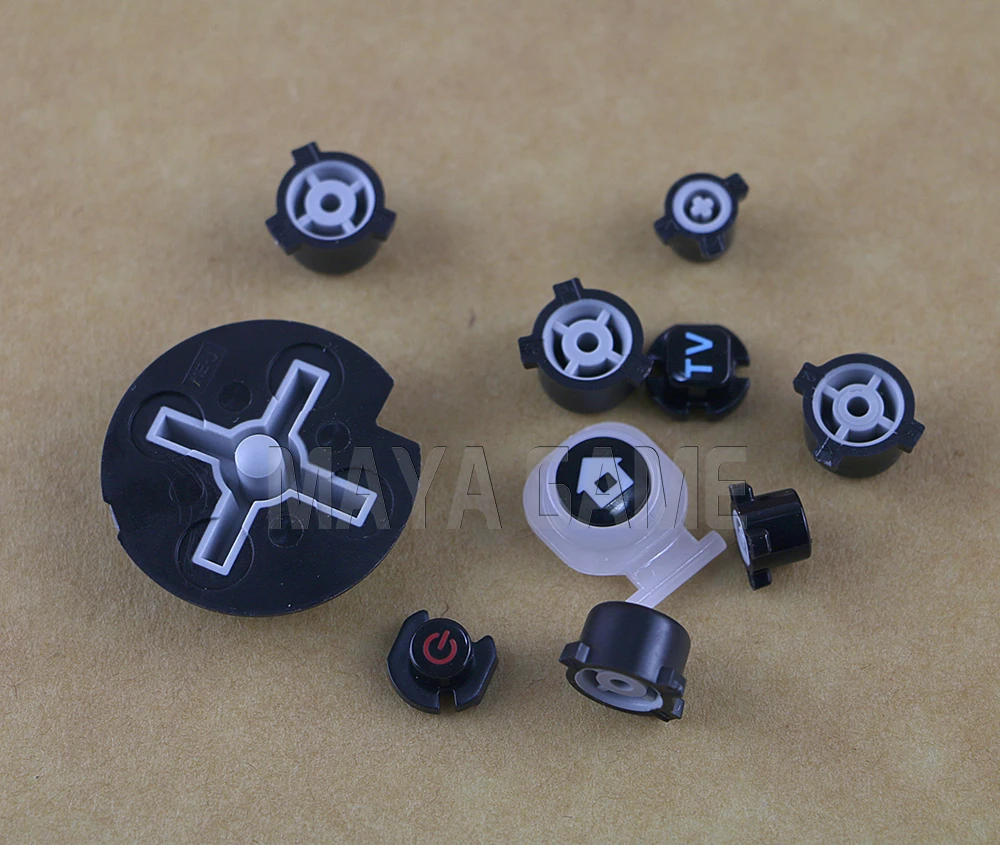 OCGAME 20 компл./лот черный Пластик кнопка включения и выключения питания & Home + ABXY D Pad