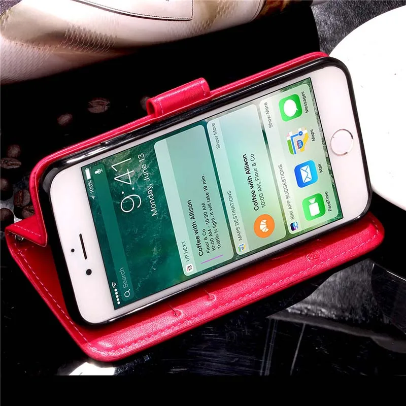 Для iPhone X чехол Ретро кожаный магнитный флип кошелек чехол для телефона Coque для iPhone 6 6S 7 8 Plus чехол с держатель для карт телефонные сумки