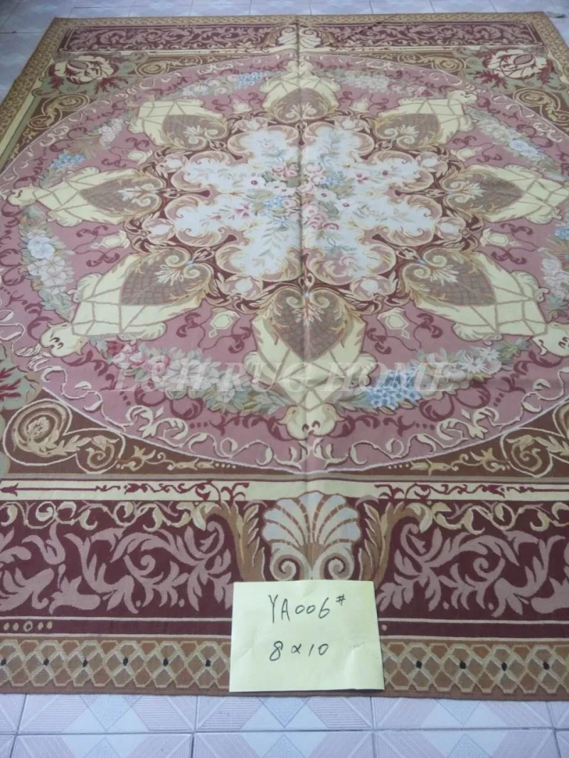 

Бесплатная доставка 8 'x 10' французские ковры Aubusson шерстяные ковры Aubusson дизайнерский шерстяной ковер